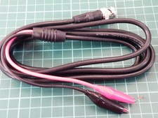 Test Equipment Oscilloscope Lead BNC Crocodile Clips 2m Long Location 85g 433