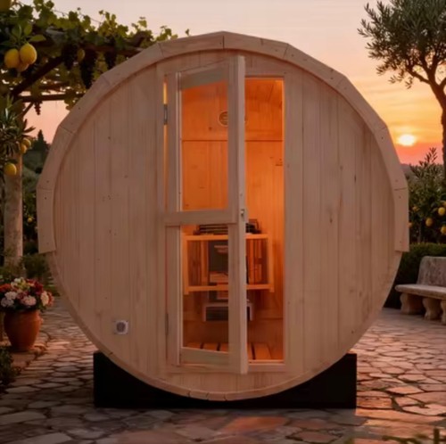 Eurosauna person outdoor - eurosauna,