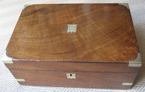 Victorian mahogany writing box - victorian,