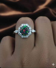Black Opal Round Cut