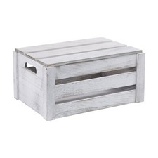 Wooden Crate with Handles and