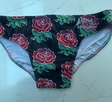 Men’s Budgy Smugglers Swim Wear Gym Pool 34” England 🌹  roses 🌹 Rugby