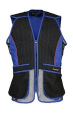 Percussion Blue Black Clay Pigeon Shooting Skeet Trap Vest Ambidextrous New