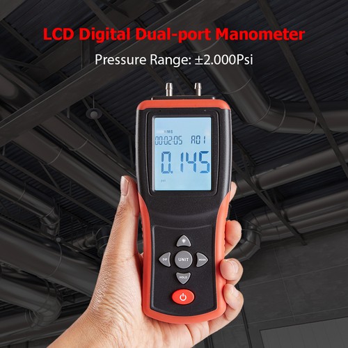 Digital manometer inch lcd - manometer,