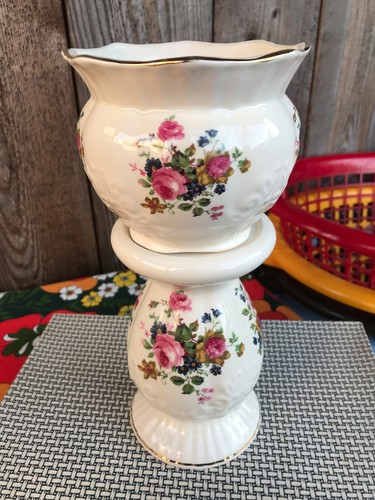 Vtg maryleigh pottery floral - maryleigh,