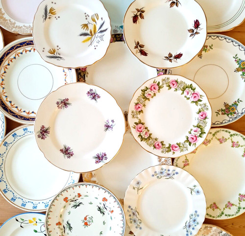 Mismatch china pretty vintage - china,