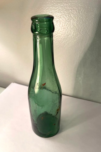 Antique glass bottle green - antique,