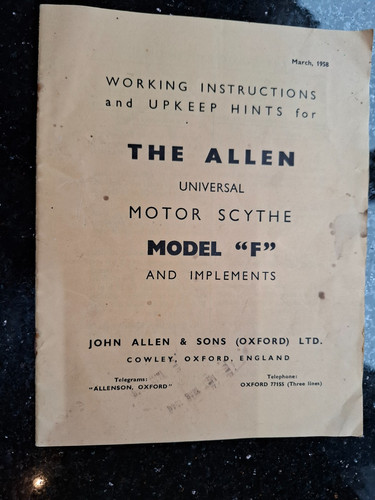 Allen universal motor scythe - allen,