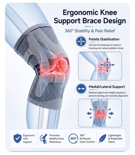 Knee support brace compression - support,