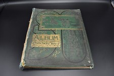 Rare & Impressive Large Antique Victorian Scrapbook Album 1886