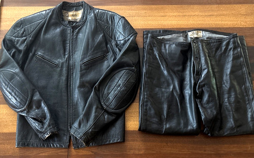 Bates cafe racer leather - racer,