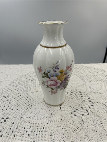 Crown derby posies vase 1cm - crown, 18.1cm