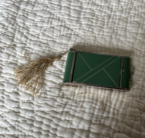Vintage 1940s art deco green - deco,