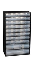 raaco small parts magazine W306xD150xH510mm sheet steel 44 drawers polypropylene...