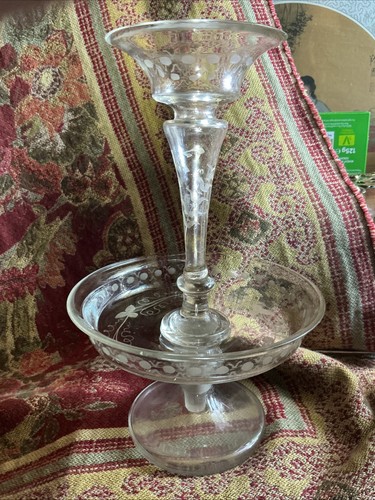 Antique blown etched - blown,