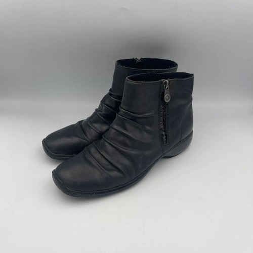 Women rieker black leather - women’s,