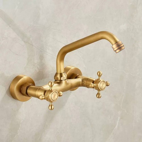 Brass wall mounted swivel - wall,
