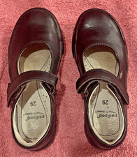 Kids girls black leather