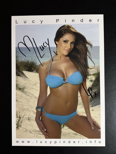 Lucy pinder signed 6x8 photo - lucy,
