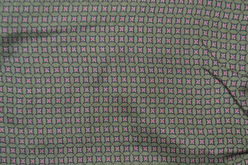 Green silk ascot cravat - green, with