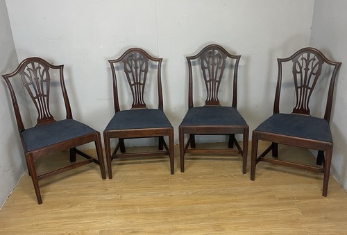 Set four georgian - georgian, mahogany