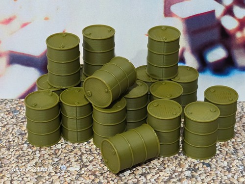 New army green oil drum - new,