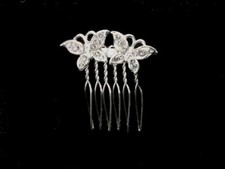 Crystal Butterflies Hair Comb