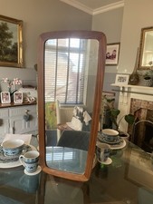 Teak Wall Mirror Vintage Retro
