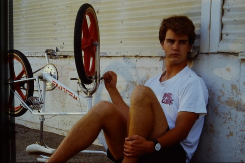 1980s young man redline bmx - w/,