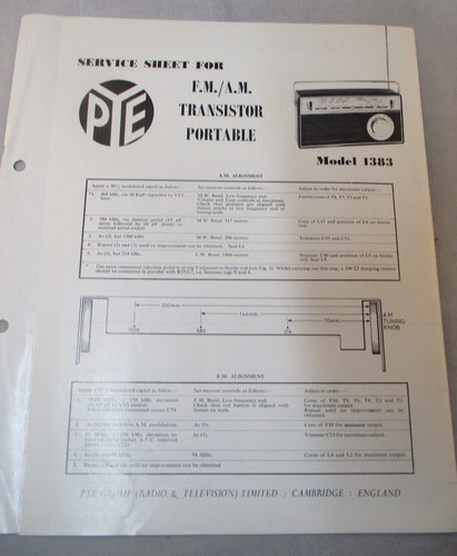 Vintage pye transister - vintage,