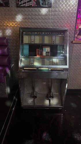Vintage jukebox machine - vintage,