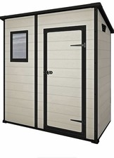 Keter Manor Pent Garden Storage Shed 6x4 ft - Beige (1924501)  RRP £345