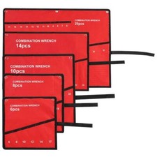 Durable Canvas Roll Up Storage Bag 6/8/10/14/25 Pocket Spanner Wrench Organizer