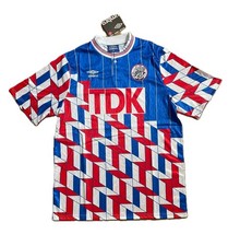 Ajax 1989/90 TDK Away Shirt Blue Retro Kit 89 90 XXL 2XL