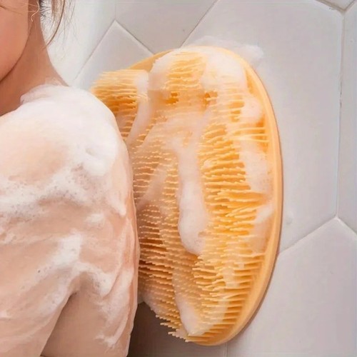 Shower foot scrubber mat - shower, back