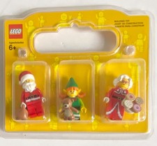 LEGO CHRISTMAS MINIFIGURES x3 (BAM) SANTA CLAUS & MRS CLAUS & FEMALE ELF *NEW*