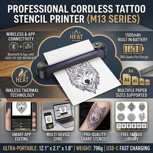 New inkless thermal tattoo - new,