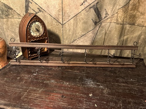 1900s vintage oak hanging - oak, coat