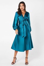 Coast Womens Midi Dress Teal