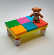 Lego - 6x4 Multicoloured Childrens Play Table with Teddy Bear - NEW CUSTOM #33