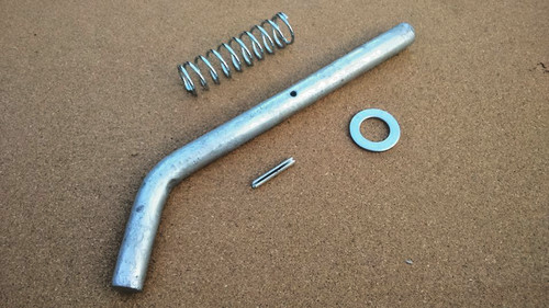 Spring slide bolt for metal - spring,