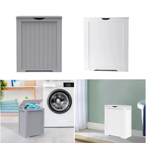 Large wooden laundry cabinet - wooden,