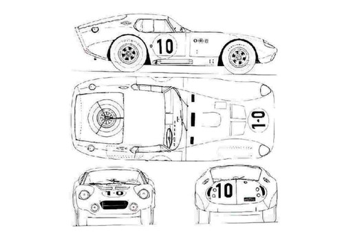 Photo blueprint cobra - a4,