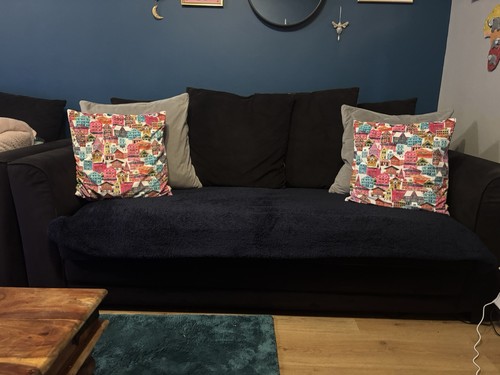 Dark navy velvet dfs - velvet, (2