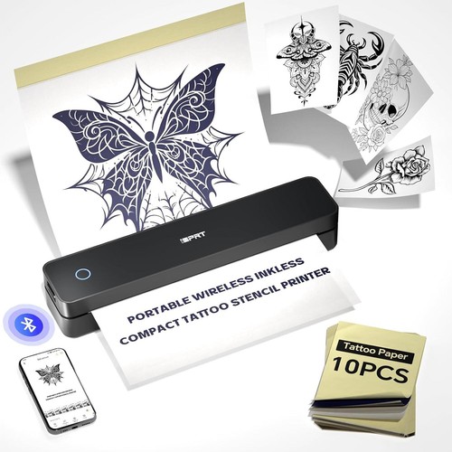 Tattoo stencil printer with - stencil,