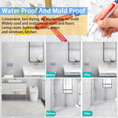 Pcs grout pen white - 3,