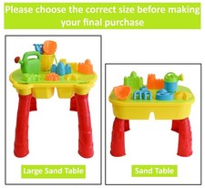 L/S Toys Sand & Water Table with Lid and Accessories - Kids Outdoor Sandpit