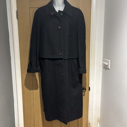 Vintage loden wool half cape - loden,