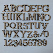 Wooden Letters Numbers Sizes