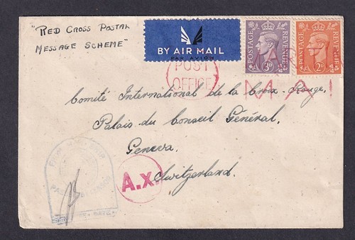 Ww2 red cross - red, message